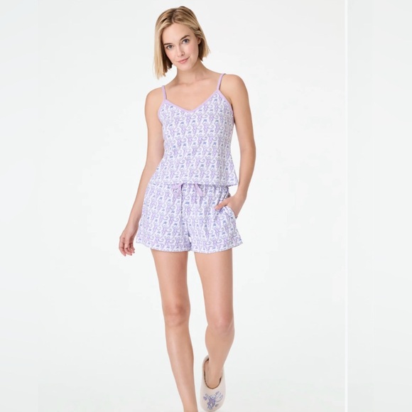 Roller Rabbit Monkey Mischa Wiman’s PJ Set In Lavender Size L - Picture 2 of 6